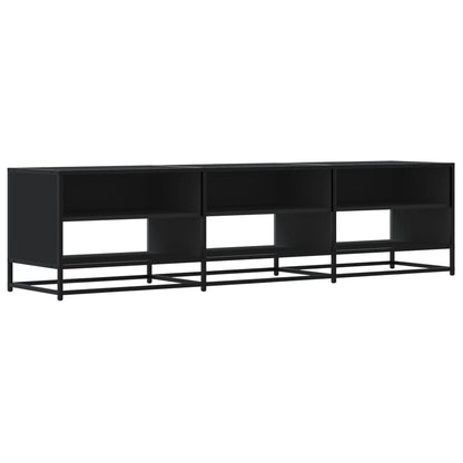 vidaXL TV Cabinet Black 180x40x46 cm Engineered Wood