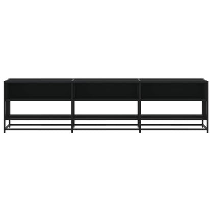 vidaXL TV Cabinet Black 180x40x46 cm Engineered Wood
