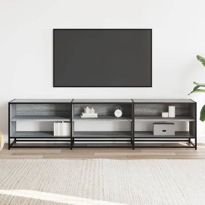 vidaXL TV Cabinet Grey Sonoma 180x40x46 cm Engineered Wood