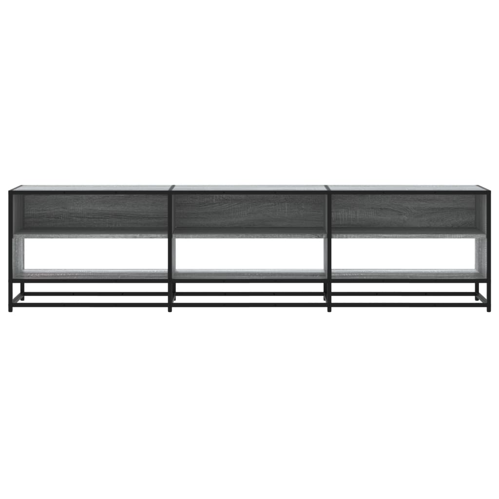vidaXL TV Cabinet Grey Sonoma 180x40x46 cm Engineered Wood