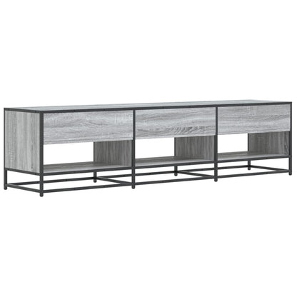 vidaXL TV Cabinet Grey Sonoma 180x40x46 cm Engineered Wood