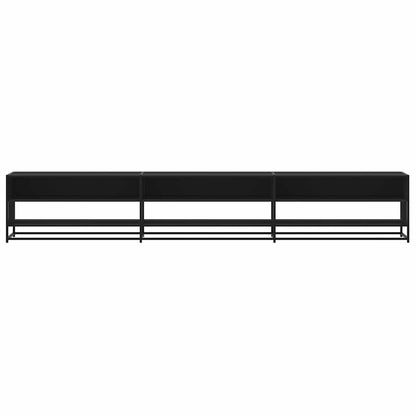 vidaXL TV Cabinet Black 270x40x46 cm Engineered Wood