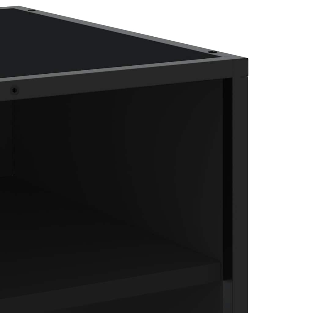 vidaXL TV Cabinet Black 270x40x46 cm Engineered Wood