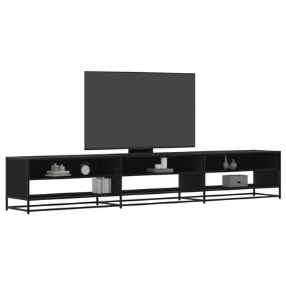 vidaXL TV Cabinet Black 270x40x46 cm Engineered Wood