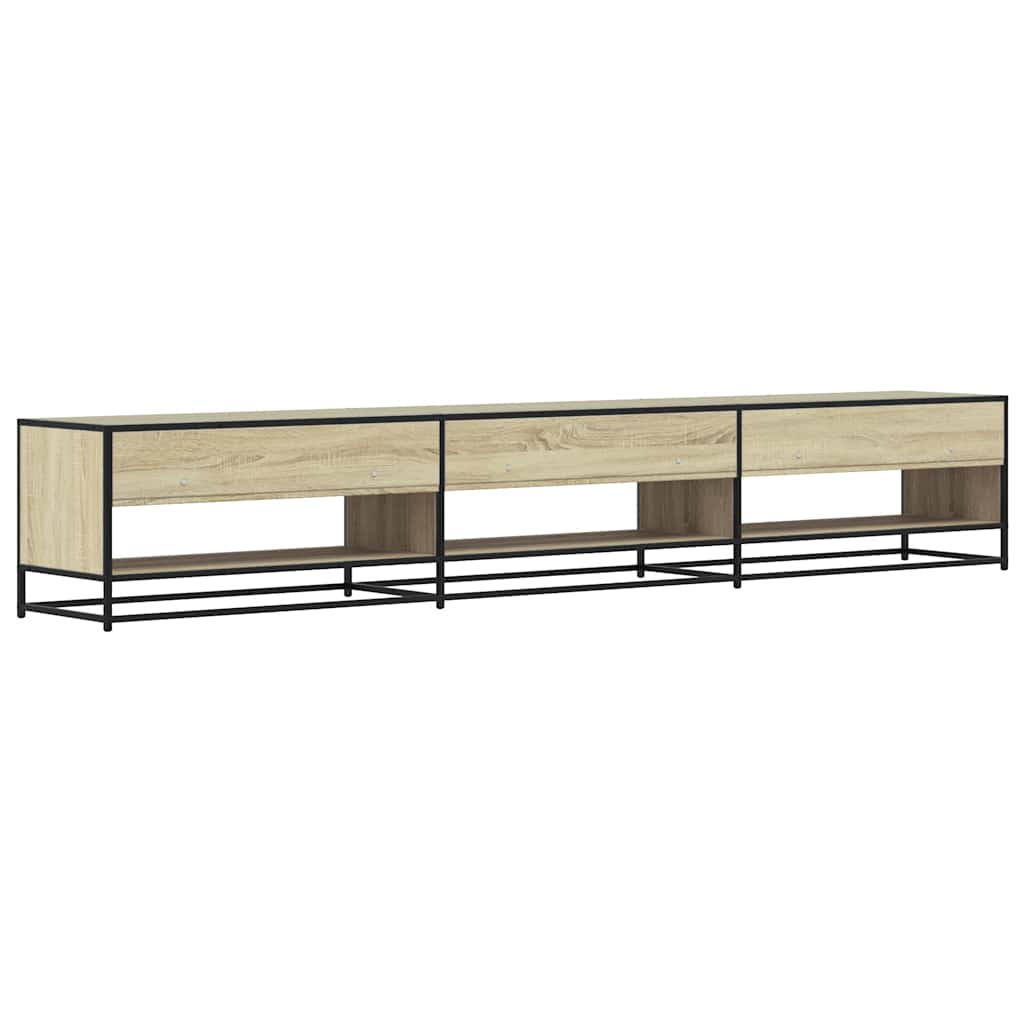 vidaXL TV Cabinet Sonoma Oak 270x40x46 cm Engineered Wood