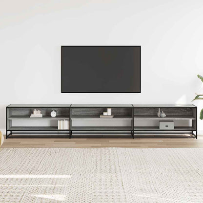vidaXL TV Cabinet Grey Sonoma 270x40x46 cm Engineered Wood