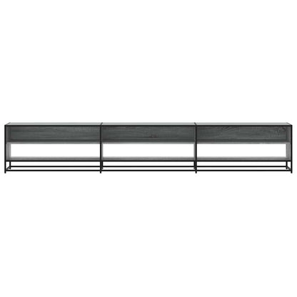 vidaXL TV Cabinet Grey Sonoma 270x40x46 cm Engineered Wood