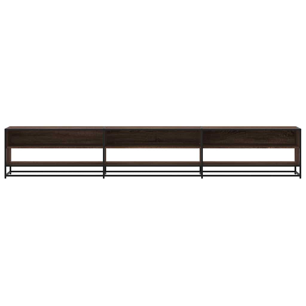 vidaXL TV Cabinet Brown Oak 270x40x46 cm Engineered Wood