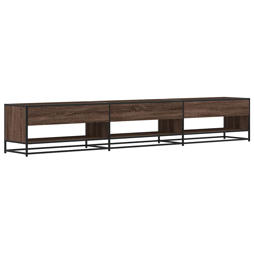vidaXL TV Cabinet Brown Oak 270x40x46 cm Engineered Wood