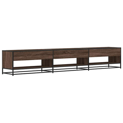 vidaXL TV Cabinet Brown Oak 270x40x46 cm Engineered Wood