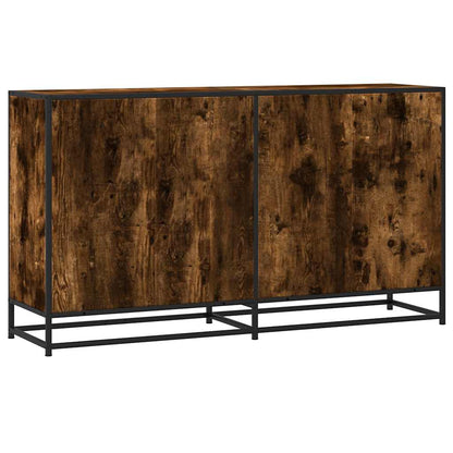 vidaXL Sideboard Smoked Oak 134x35x76 cm Engineered Wood
