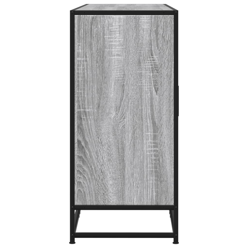 vidaXL Sideboard Grey Sonoma 134x35x76 cm Engineered Wood