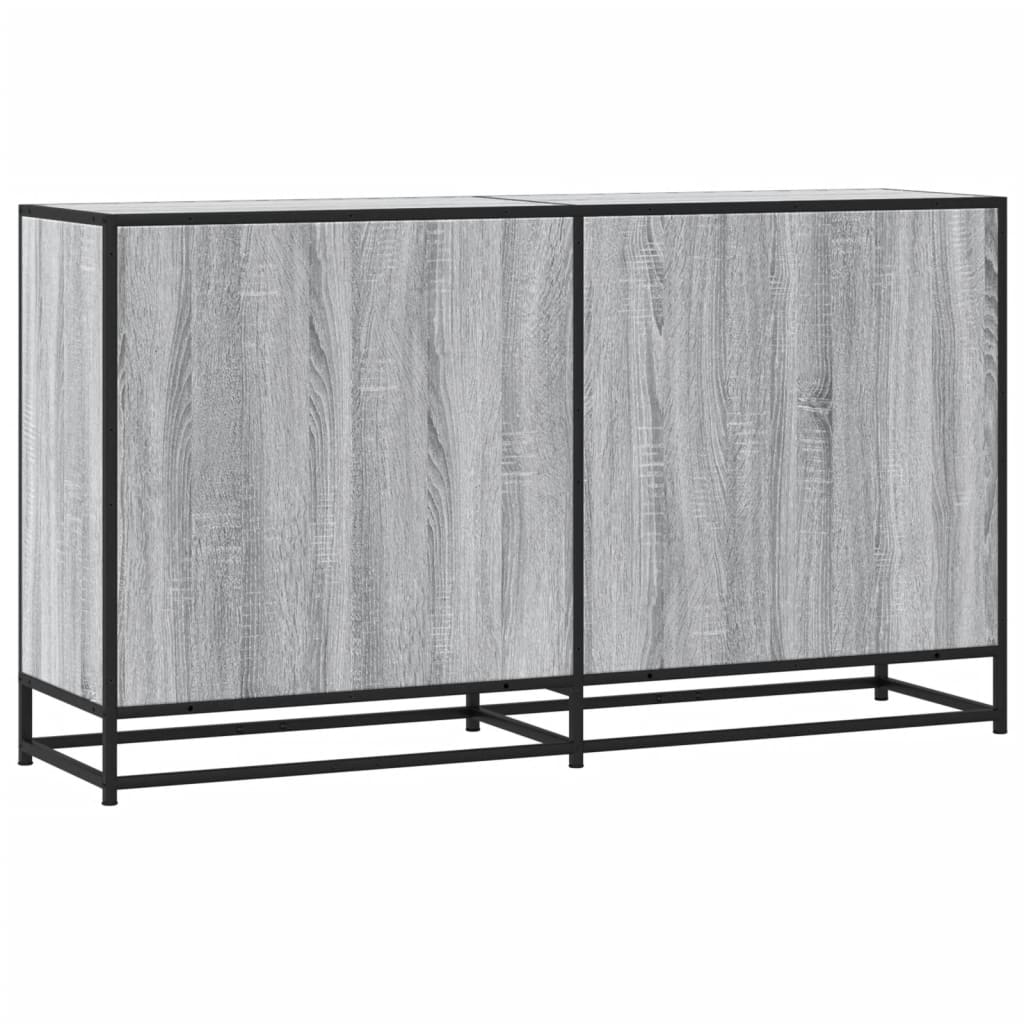 vidaXL Sideboard Grey Sonoma 134x35x76 cm Engineered Wood