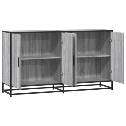 vidaXL Sideboard Grey Sonoma 134x35x76 cm Engineered Wood