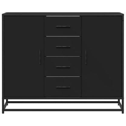 vidaXL Sideboard Black 92x35x76 cm Engineered Wood
