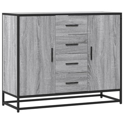 vidaXL Sideboard Grey Sonoma 92x35x76 cm Engineered Wood