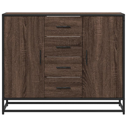 vidaXL Sideboard Brown Oak 92x35x76 cm Engineered Wood