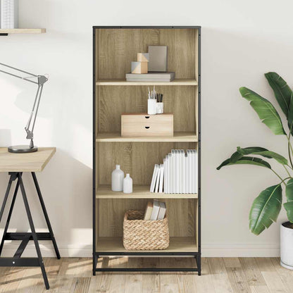 vidaXL Bookcase Sonoma Oak 60x35x139 cm Engineered Wood
