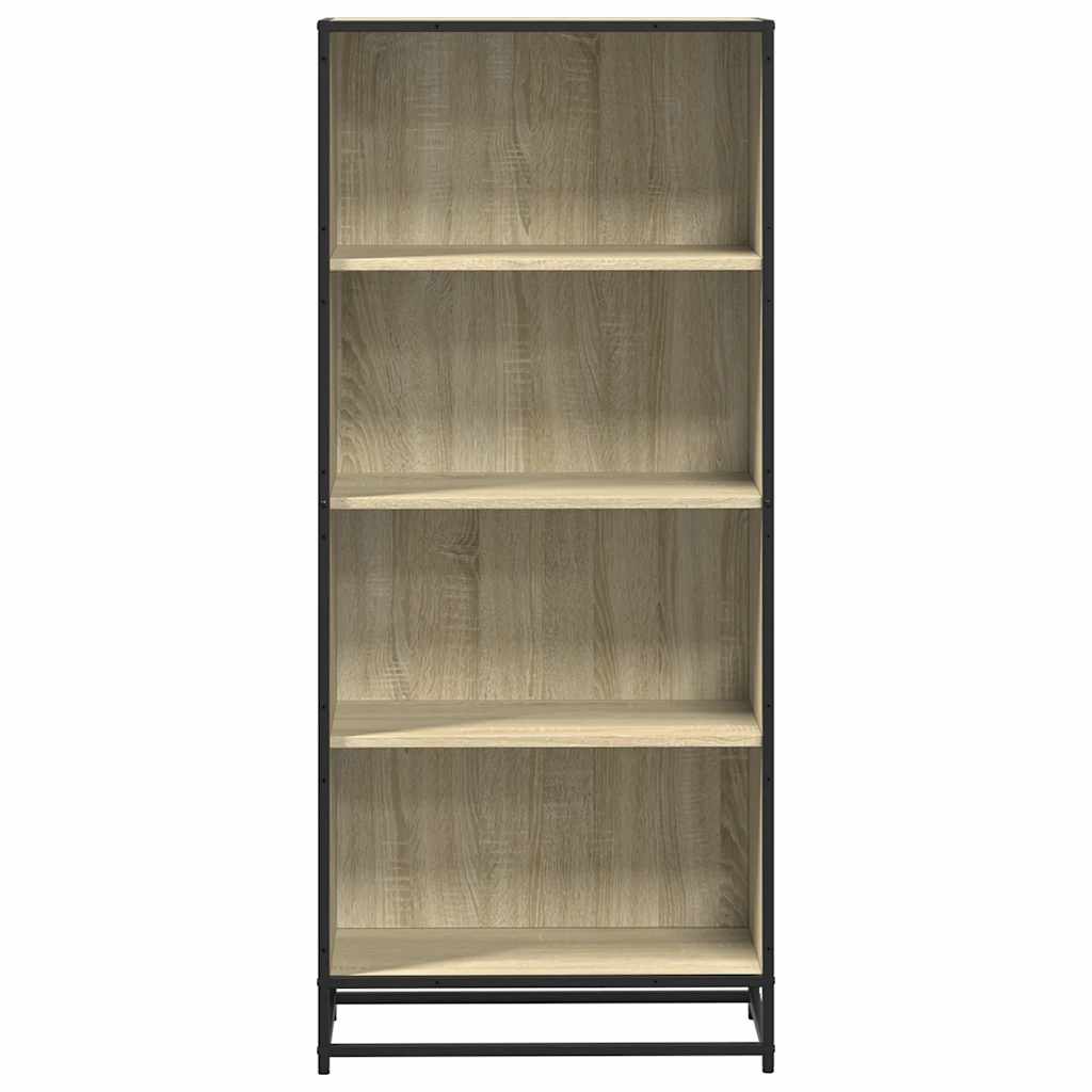 vidaXL Bookcase Sonoma Oak 60x35x139 cm Engineered Wood