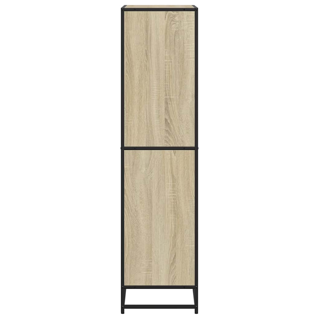 vidaXL Bookcase Sonoma Oak 60x35x139 cm Engineered Wood