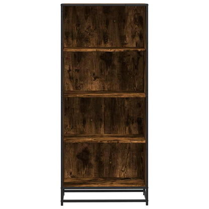vidaXL Bookcase Smoked Oak 60x35x139 cm Engineered Wood