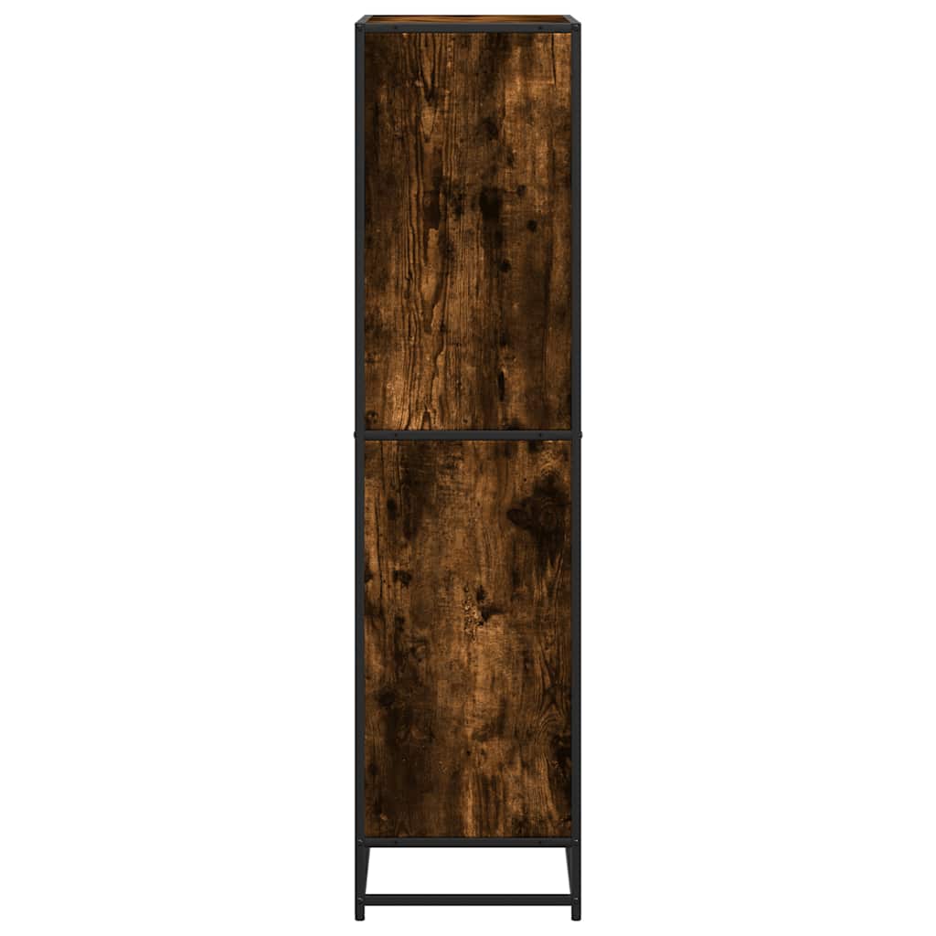 vidaXL Bookcase Smoked Oak 60x35x139 cm Engineered Wood