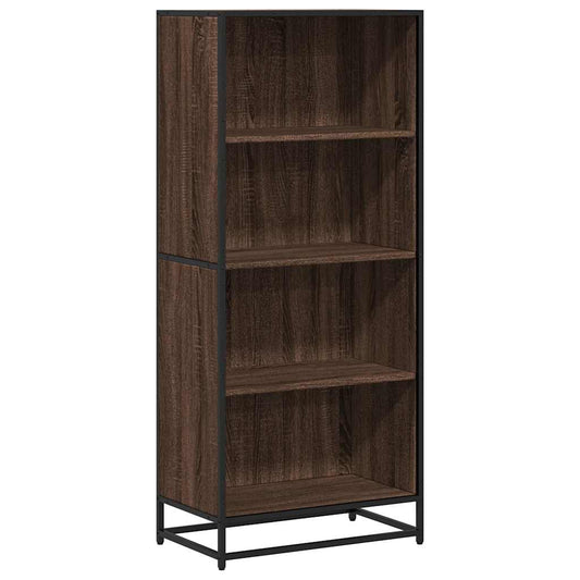 vidaXL Bookcase Brown Oak 60x35x139 cm Engineered Wood