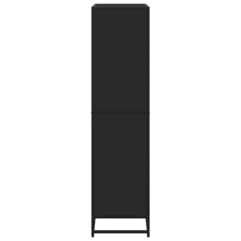 vidaXL Bookcase Black 80.5x35x139 cm Engineered Wood