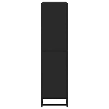 vidaXL Bookcase Black 80.5x35x139 cm Engineered Wood