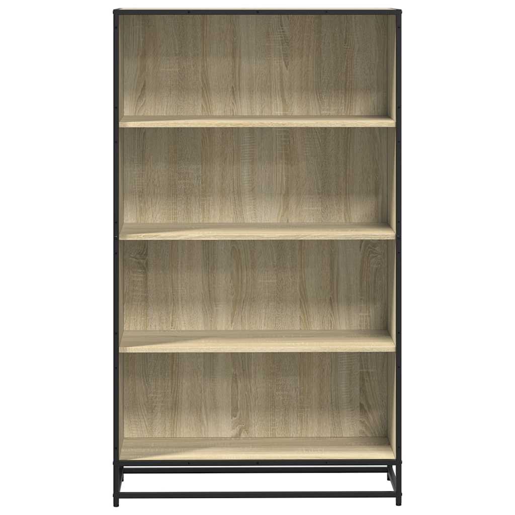 vidaXL Bookcase Sonoma Oak 80.5x35x139 cm Engineered Wood