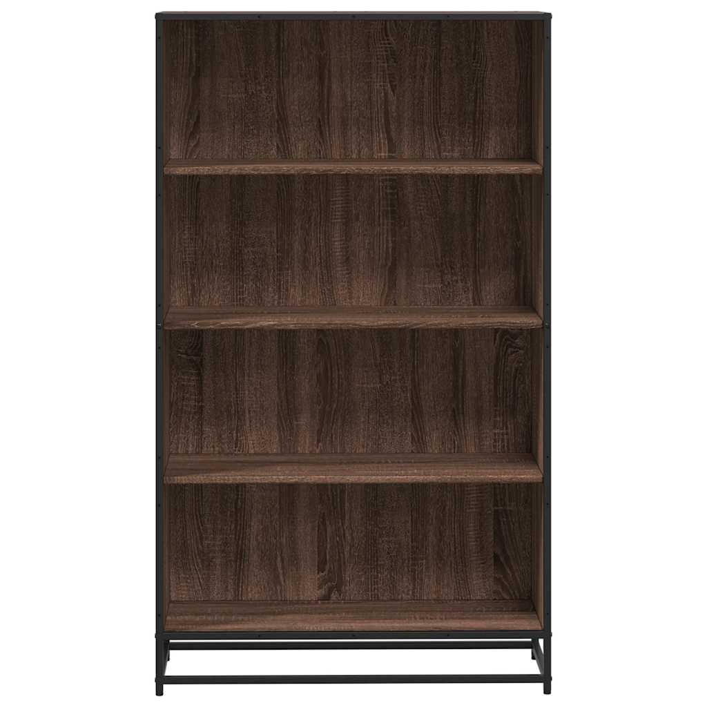 vidaXL Bookcase Brown Oak 80.5x35x139 cm Engineered Wood