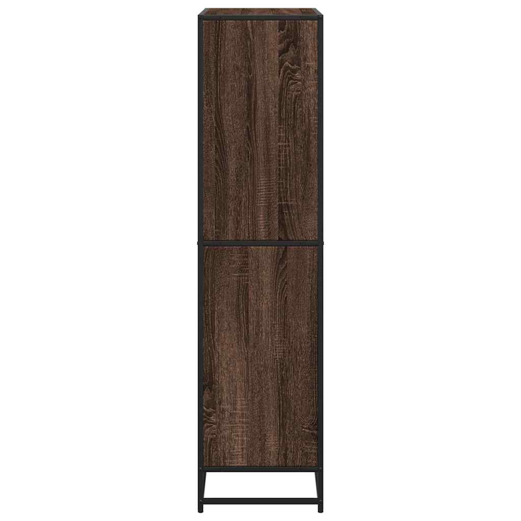 vidaXL Bookcase Brown Oak 80.5x35x139 cm Engineered Wood