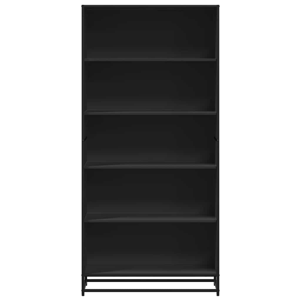 vidaXL Bookcase Black 80.5x35x170.5 cm Engineered Wood