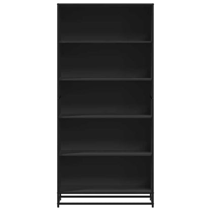 vidaXL Bookcase Black 80.5x35x170.5 cm Engineered Wood
