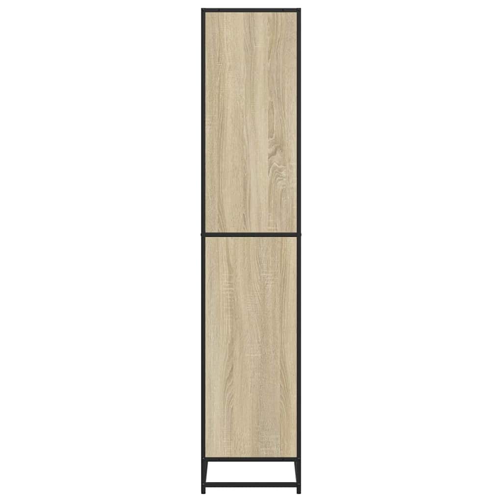 vidaXL Bookcase Sonoma Oak 80.5x35x170.5 cm Engineered Wood