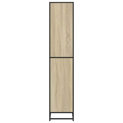 vidaXL Bookcase Sonoma Oak 80.5x35x170.5 cm Engineered Wood