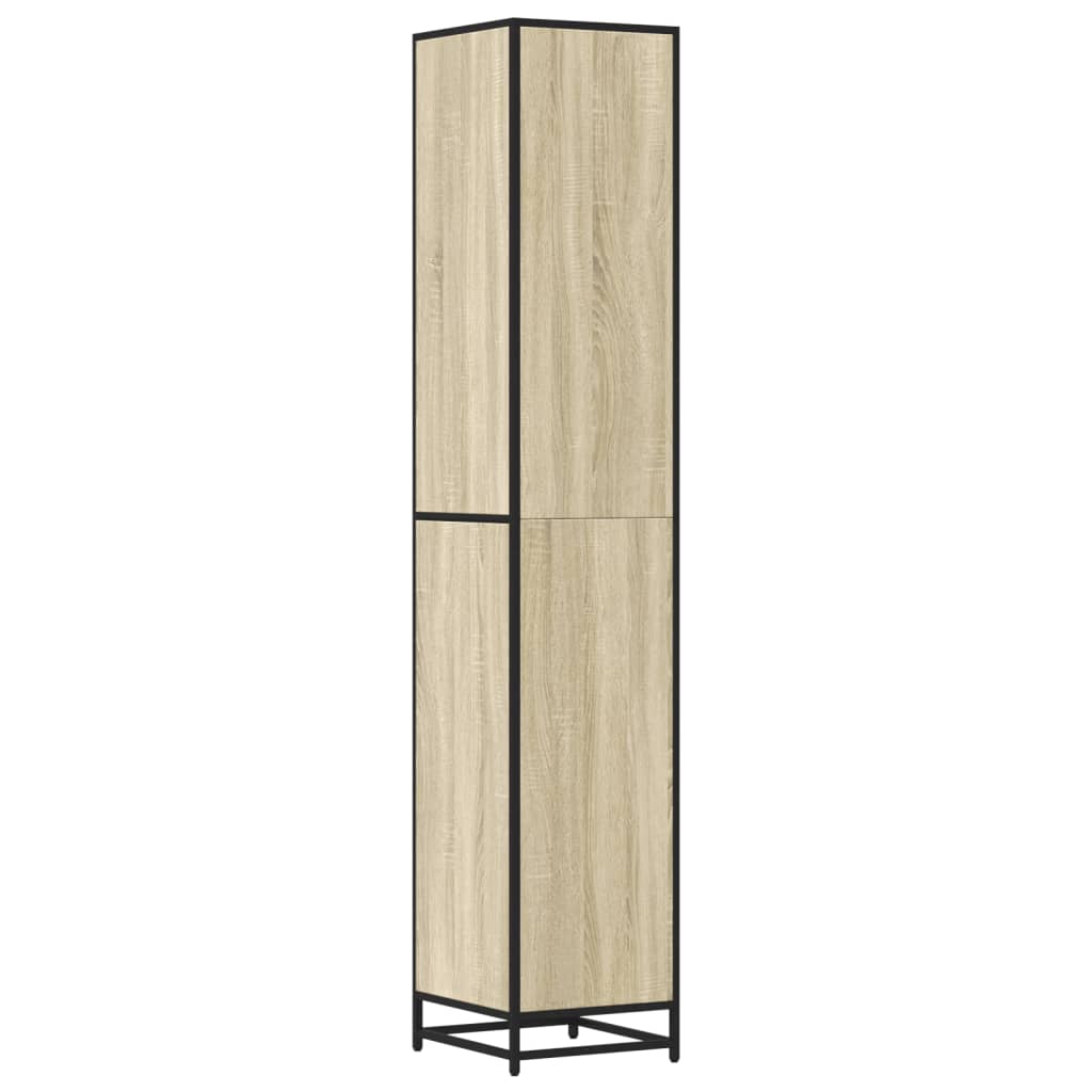 vidaXL Bathroom Cabinet | Sonoma oak | Engineered Wood | Tall | Bathroom Cabinet