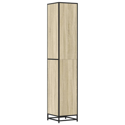 vidaXL Bathroom Cabinet | Sonoma oak | Engineered Wood | Tall | Bathroom Cabinet