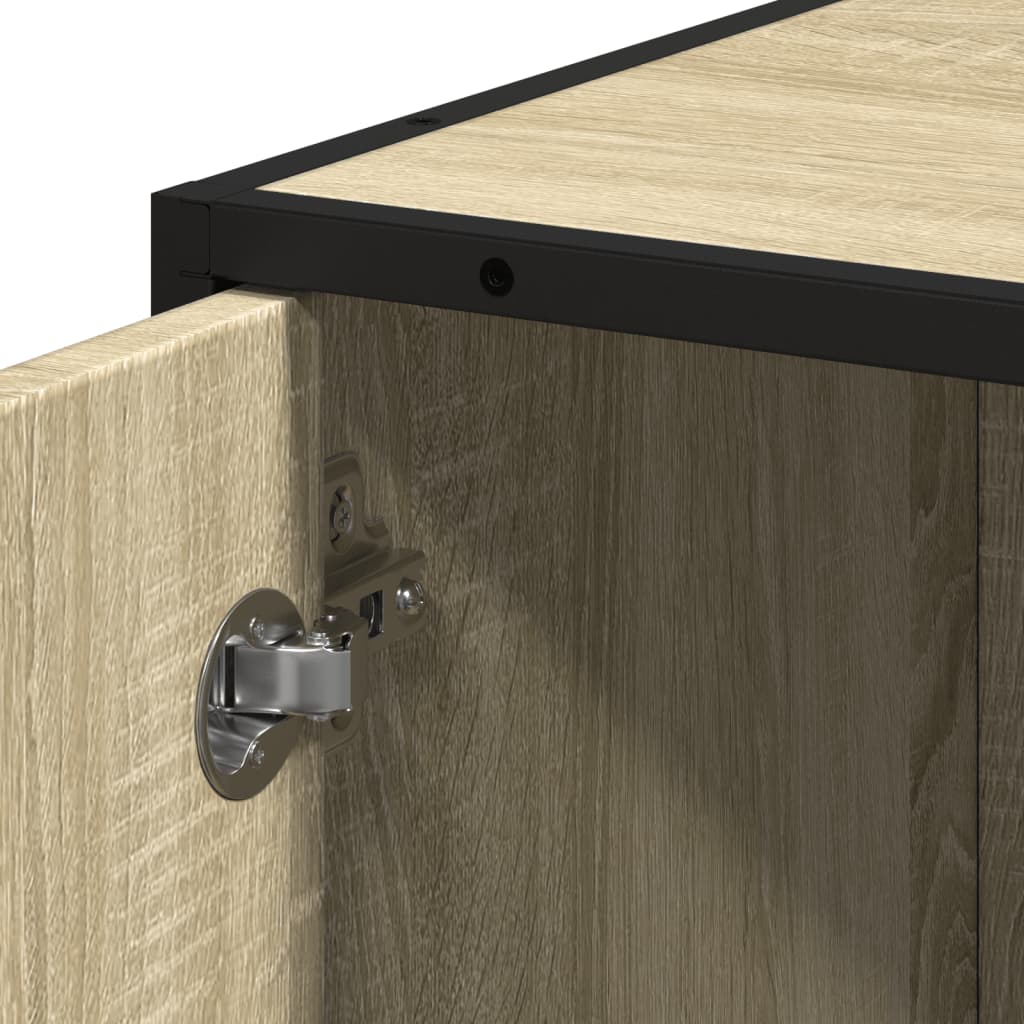 vidaXL Bathroom Cabinet | Sonoma oak | Engineered Wood | Tall | Bathroom Cabinet
