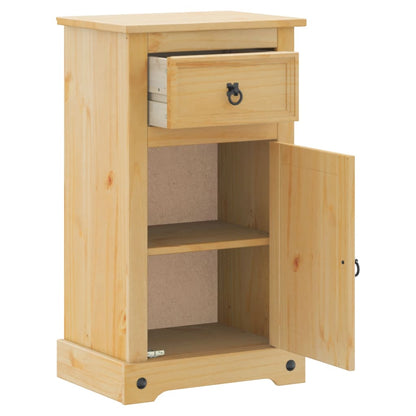 vidaXL Bathroom Cabinet "Corona" 45x33x80 cm Solid Wood Pine