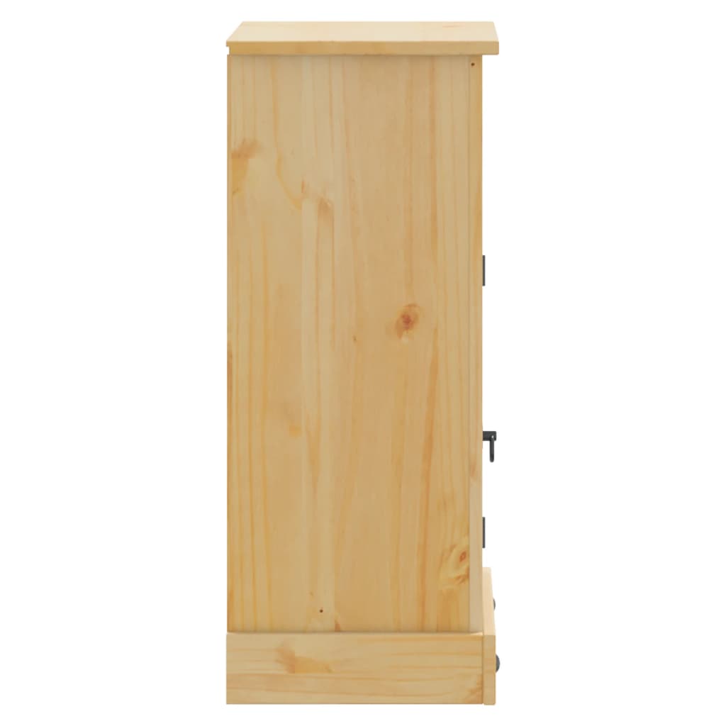 vidaXL Bathroom Cabinet "Corona" 45x33x80 cm Solid Wood Pine