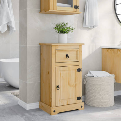 vidaXL Bathroom Cabinet "Corona" 45x33x80 cm Solid Wood Pine