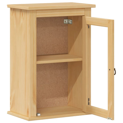 vidaXL Bathroom Wall Cabinet "Corona" 45x27x64,5 cm Solid Wood Pine