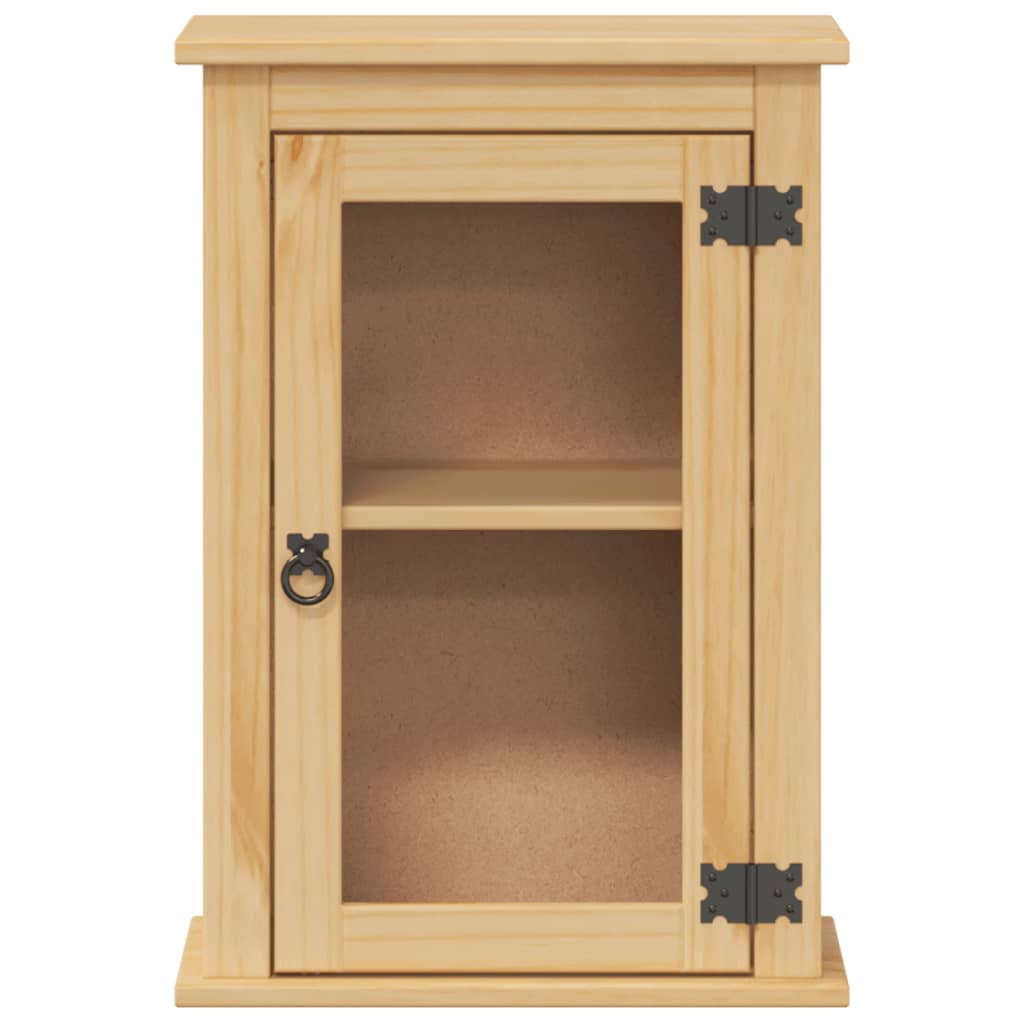 vidaXL Bathroom Wall Cabinet "Corona" 45x27x64,5 cm Solid Wood Pine