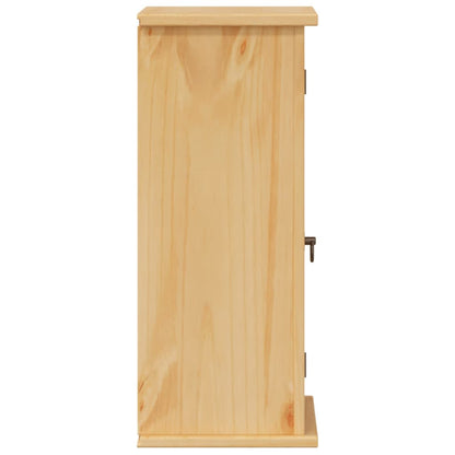 vidaXL Bathroom Wall Cabinet "Corona" 45x27x64,5 cm Solid Wood Pine