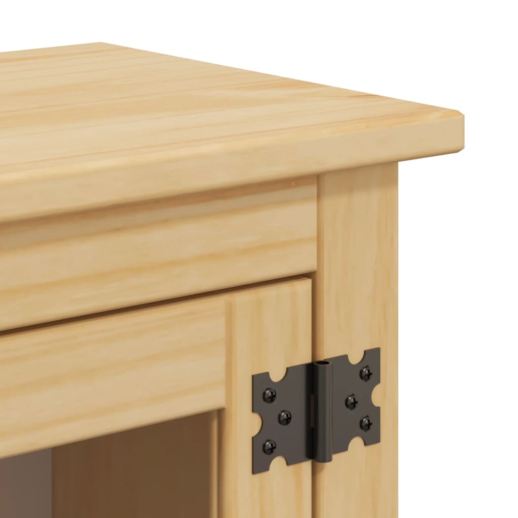 vidaXL Bathroom Wall Cabinet "Corona" 45x27x64,5 cm Solid Wood Pine