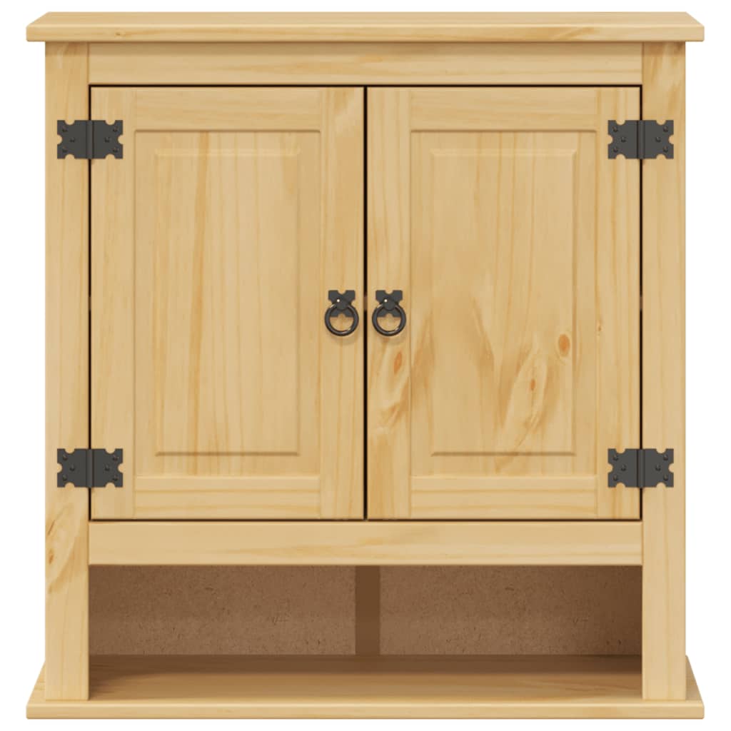 vidaXL Bathroom Wall Cabinet Corona 70x33x71.5 cm Solid Wood Pine