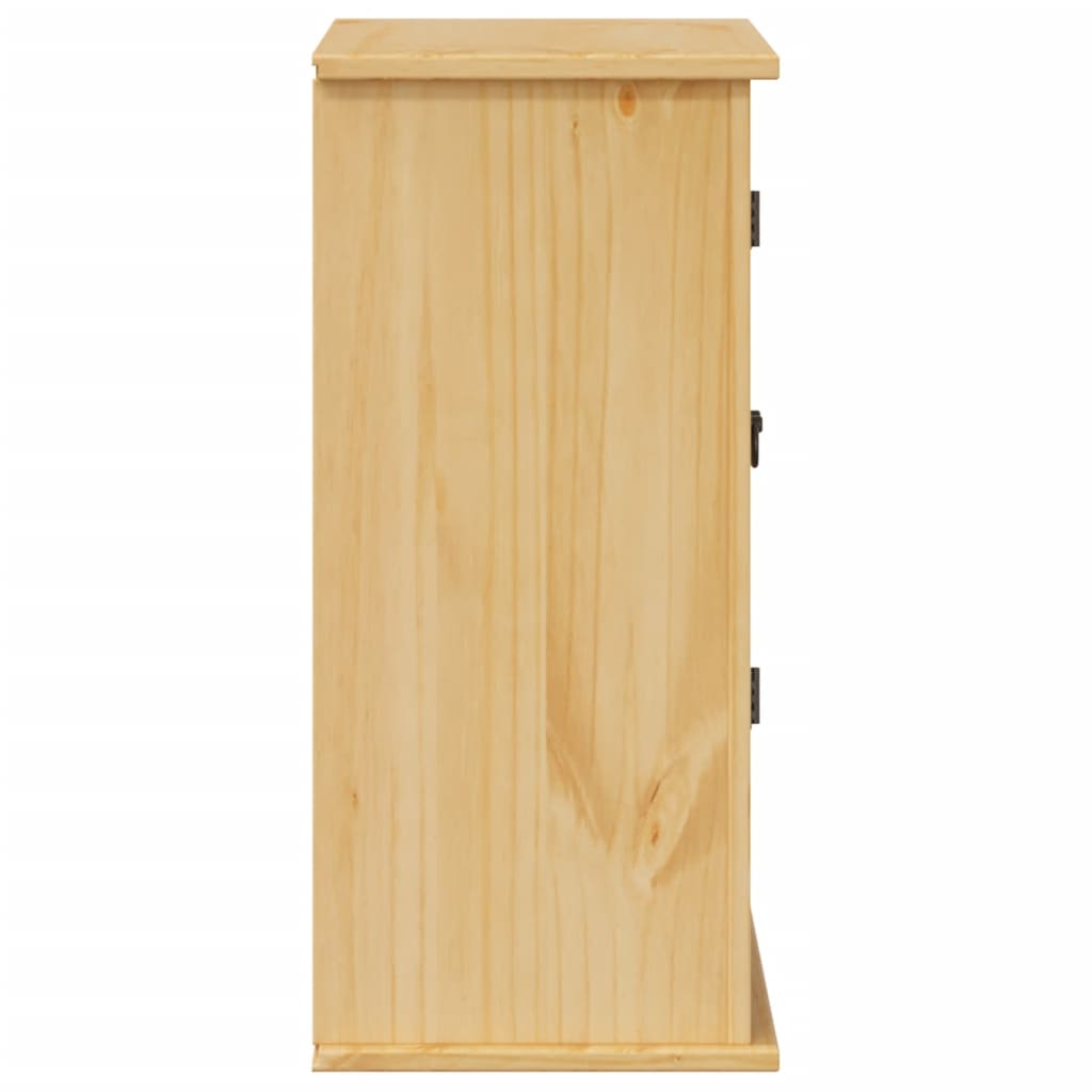 vidaXL Bathroom Wall Cabinet Corona 70x33x71.5 cm Solid Wood Pine