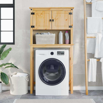 vidaXL Bathroom Washing Machine Cabinet Corona Solid Wood Pine