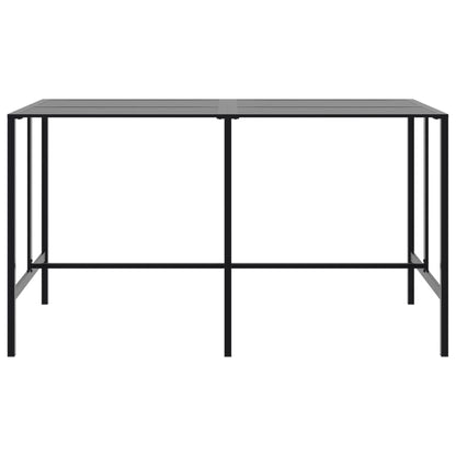 vidaXL Bar Table Black 200x100x110 cm Powder-coated Steel